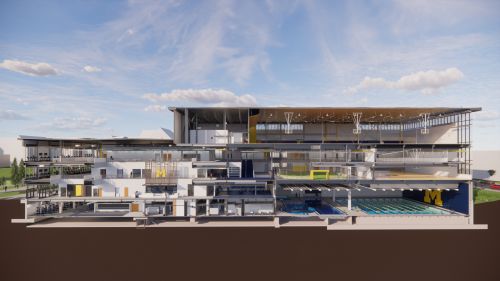 Building Section - Looking East_v04